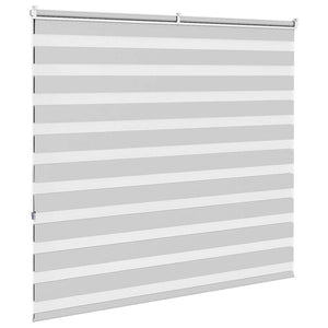 vidaXL Store enrouleur double gris clair 155x150 cm Largeur du tissu 150,9 cm Polyester