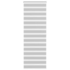 vidaXL Store enrouleur double gris clair 75x200 cm largeur tissu 70,9 cm polyester