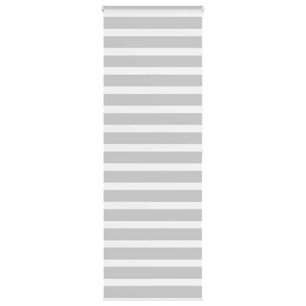 vidaXL Store enrouleur double gris clair 75x200 cm largeur tissu 70,9 cm polyester