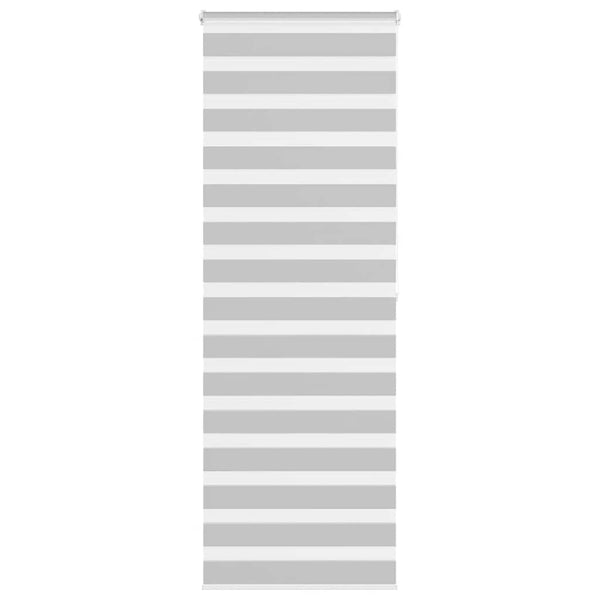 vidaXL Store enrouleur double gris clair 75x200 cm largeur tissu 70,9 cm polyester