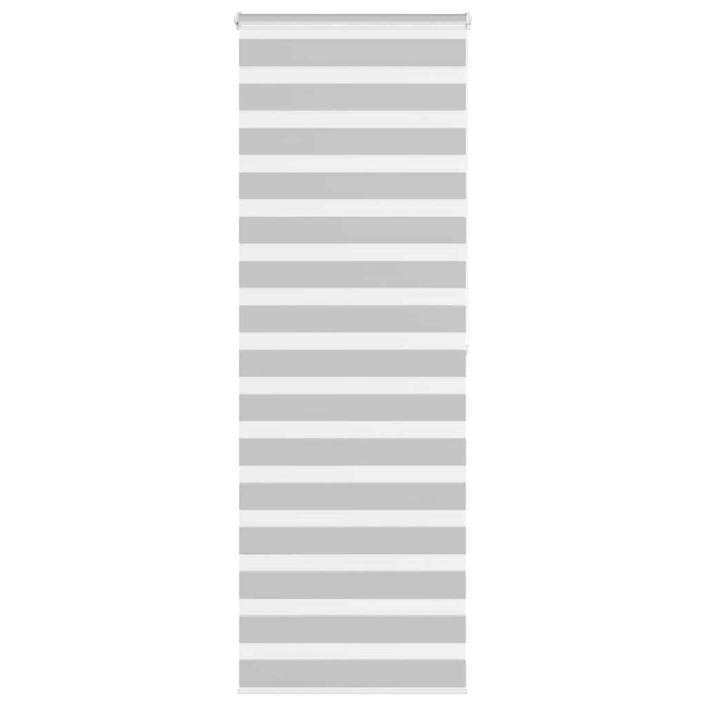vidaXL Double Store Gris clair 85x200 cm Largeur du tissu 80,9 cm Polyester