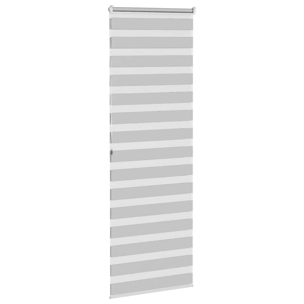 vidaXL Double Store Gris clair 85x200 cm Largeur du tissu 80,9 cm Polyester