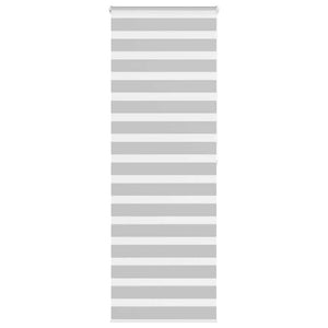 vidaXL Store double enrouleur gris clair 90x200 cm largeur tissu 85,9 cm polyester