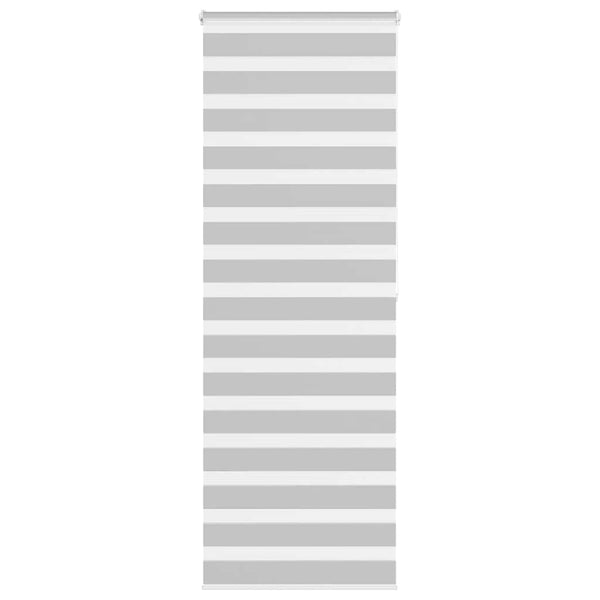 vidaXL Store double enrouleur gris clair 90x200 cm largeur tissu 85,9 cm polyester