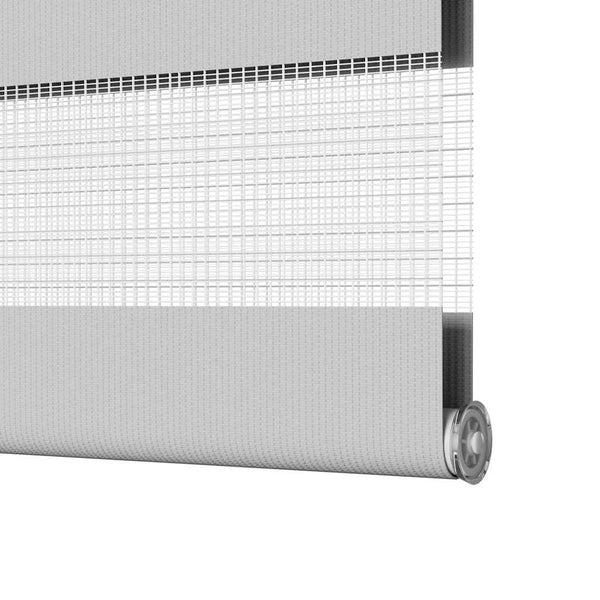 Doppelrollo Hellgrau 45x230 cm