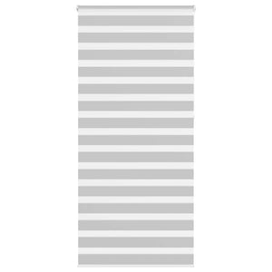 vidaXL Store vénitien double gris clair 100x230 cm largeur du tissu 95,9 cm Polyester
