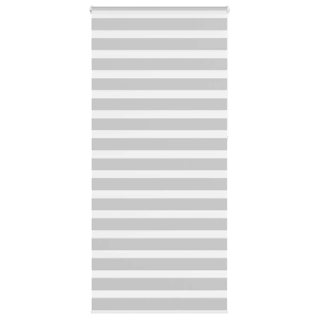 vidaXL Store vénitien double gris clair 100x230 cm largeur du tissu 95,9 cm Polyester