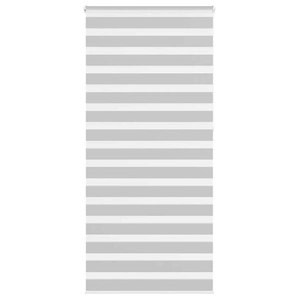 vidaXL Store vénitien double gris clair 100x230 cm largeur du tissu 95,9 cm Polyester