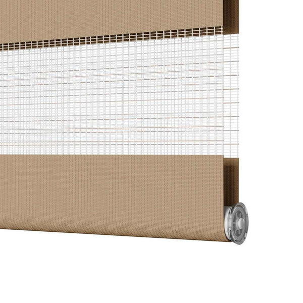Doppelrollo Sandbraun 45x100 cm