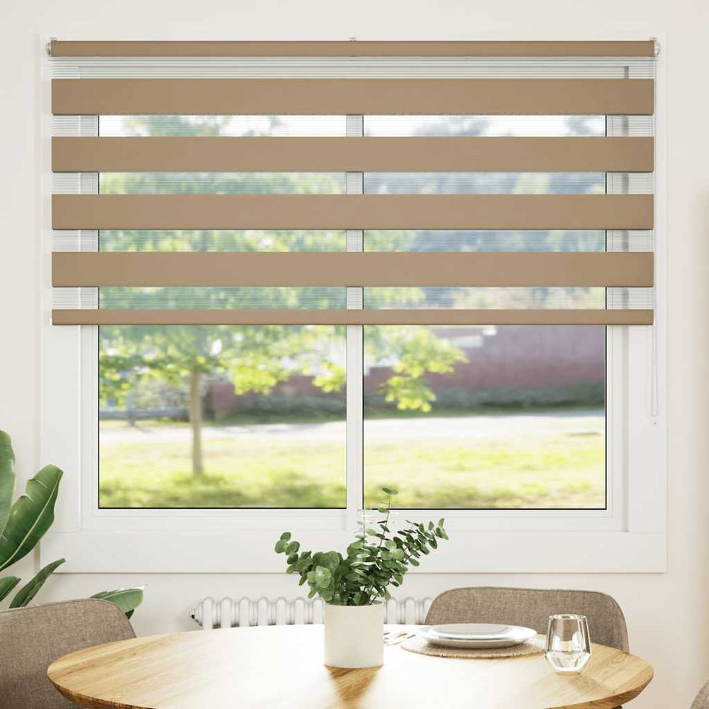 Doppelrollo Sandbraun 155x100 cm