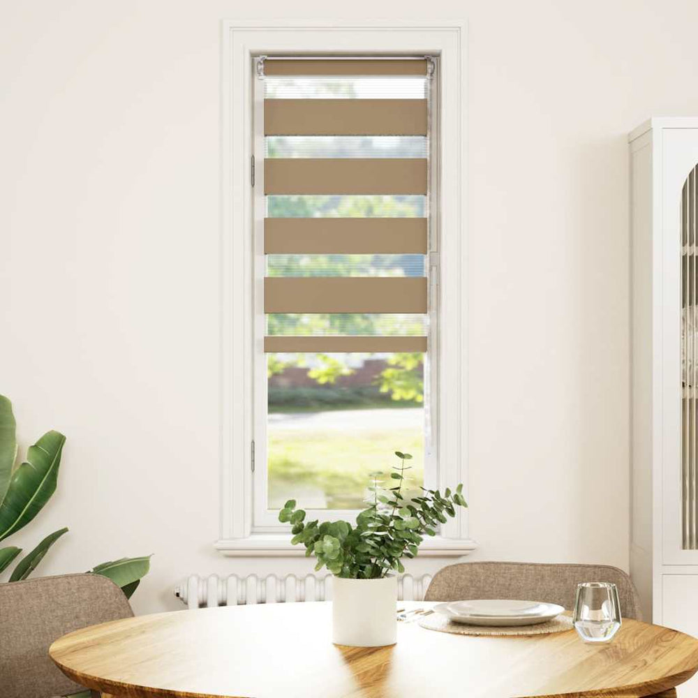 Doppelrollo Sandbraun 50x150 cm