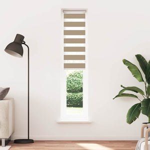 Doppelrollo Sandbraun 40x200 cm