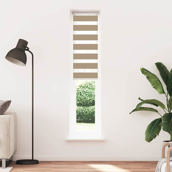 Doppelrollo Sandbraun 40x200 cm