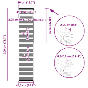 Doppelrollo Sandbraun 50x200 cm