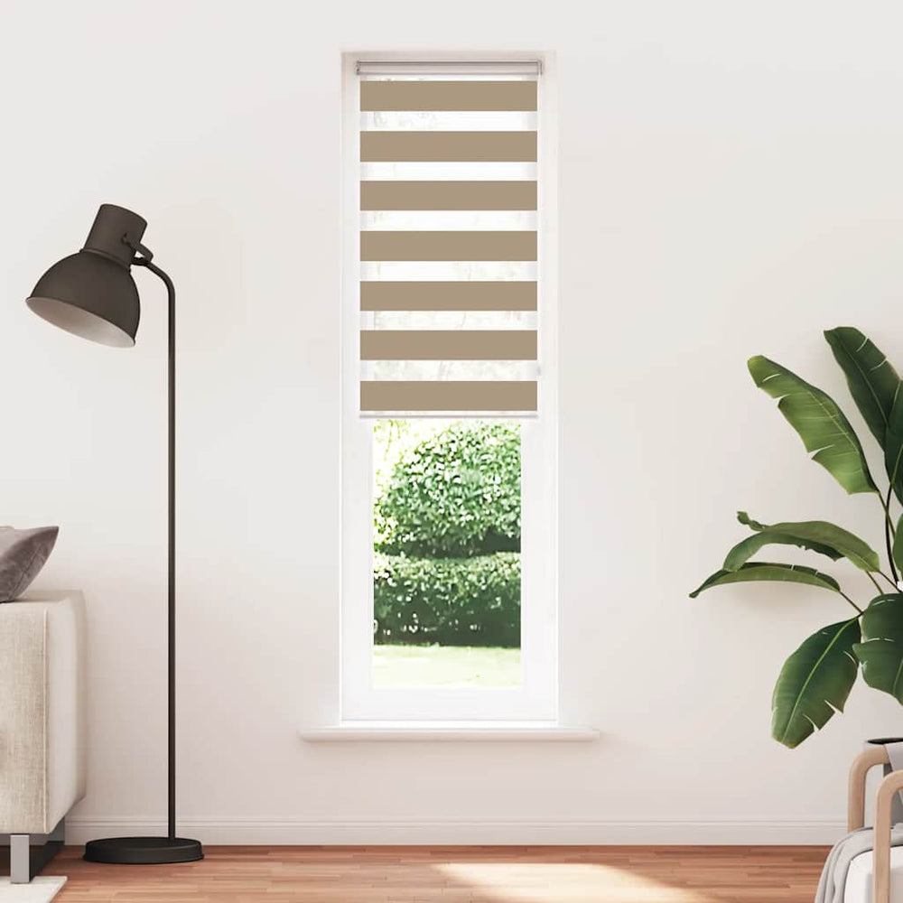 Doppelrollo Sandbraun 55x200 cm