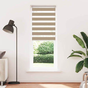 Doppelrollo Sandbraun 70x200 cm