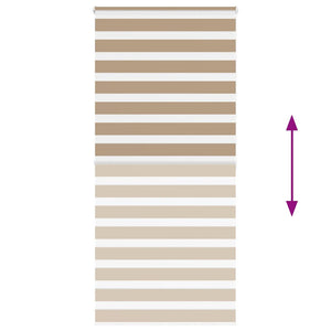 Doppelrollo Sandbraun 100x200 cm