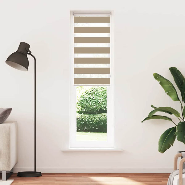 Doppelrollo Sandbraun 60x230 cm