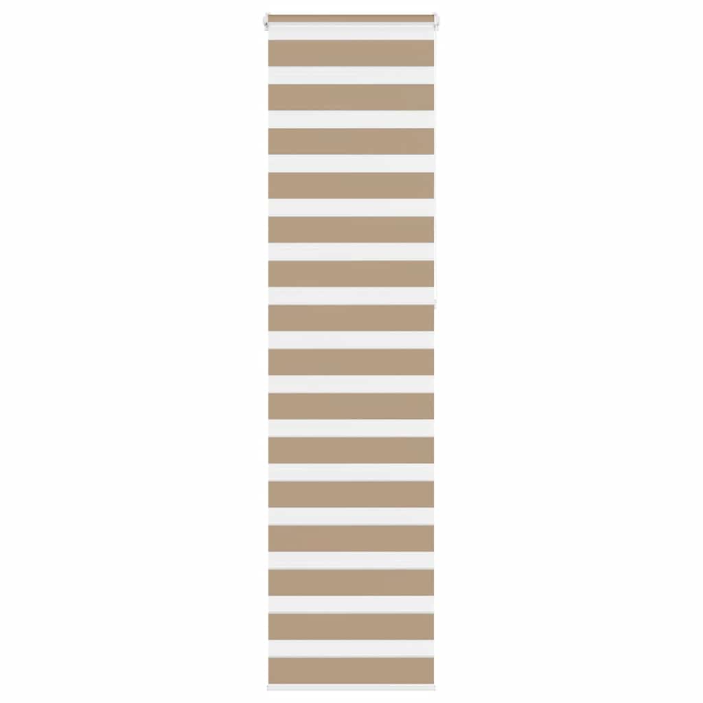 Doppelrollo Sandbraun 65x230 cm