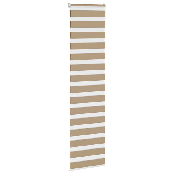 Doppelrollo Sandbraun 65x230 cm