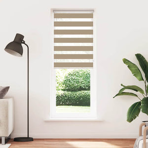 Doppelrollo Sandbraun 85x230 cm