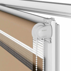 Doppelrollo Sandbraun 105x230 cm