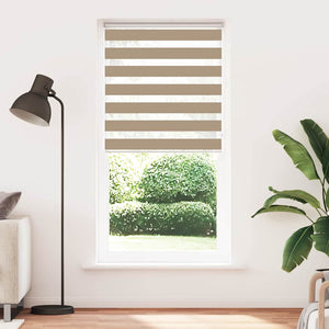 Doppelrollo Sandbraun 115x230 cm