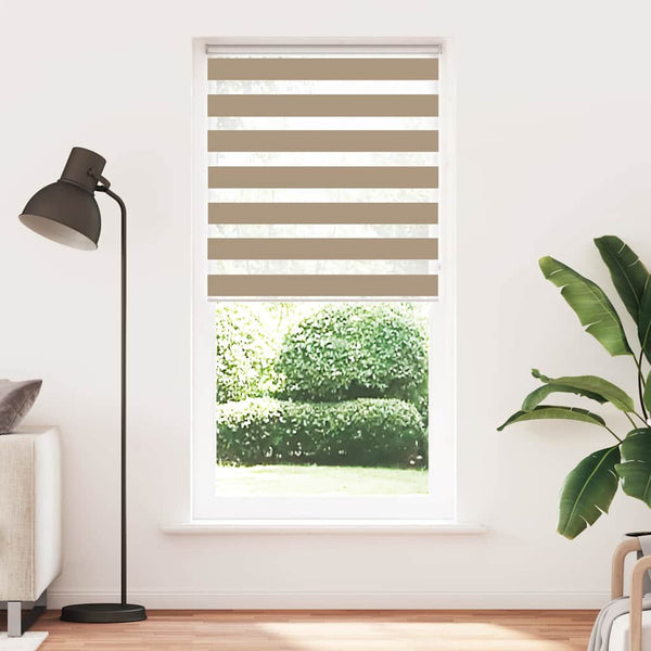 Doppelrollo Sandbraun 115x230 cm