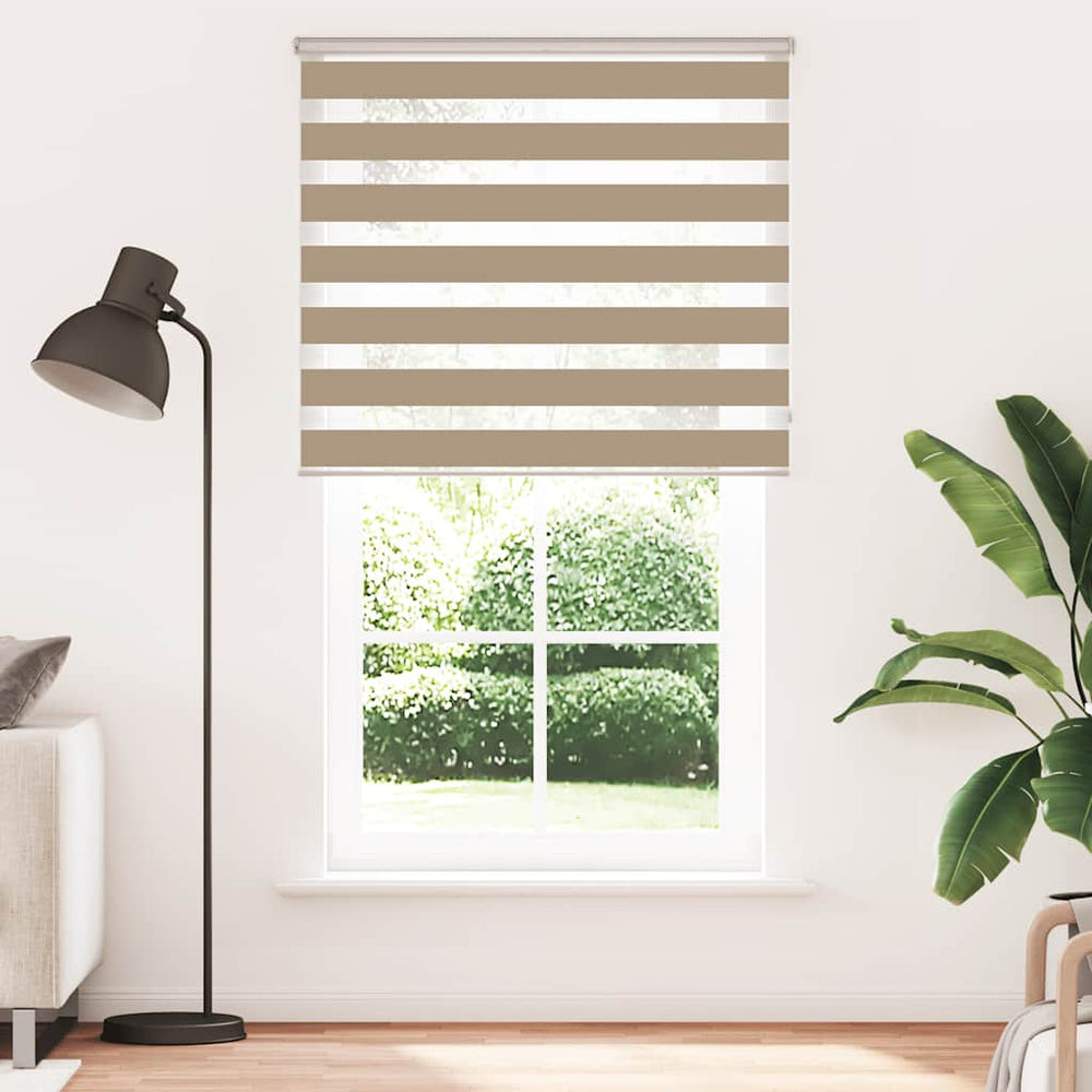 Doppelrollo Sandbraun 130x230 cm