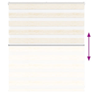 Doppelrollo Marmorbeige 120x100 cm