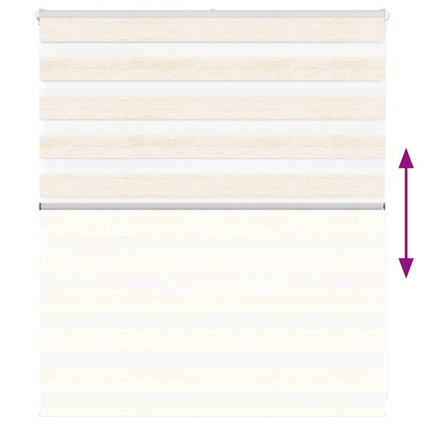 Doppelrollo Marmorbeige 120x100 cm