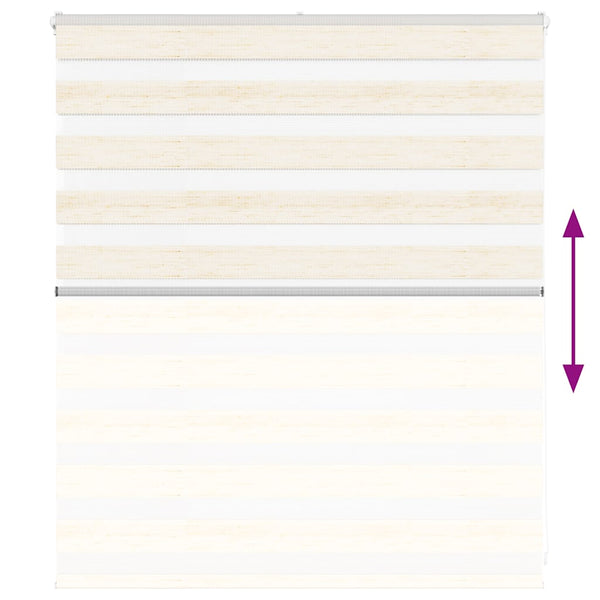 Doppelrollo Marmorbeige 130x100 cm