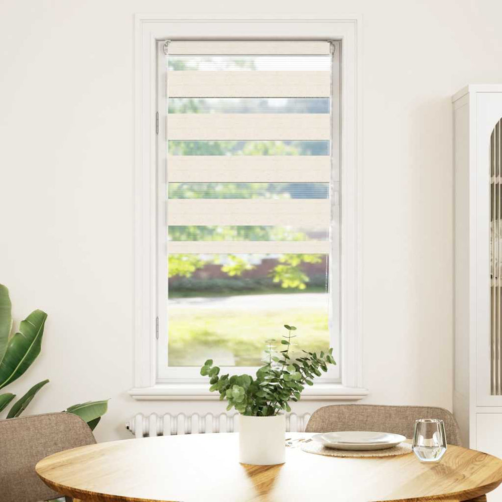 Doppelrollo Marmor Beige 55x150 cm