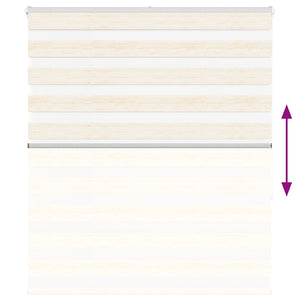 Doppelrollo Marmorbeige 125x150 cm
