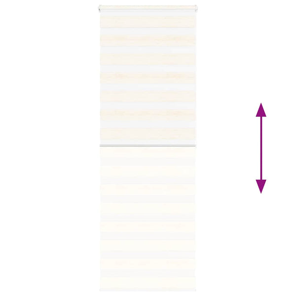 Doppelrollo Marmorbeige 75x200 cm