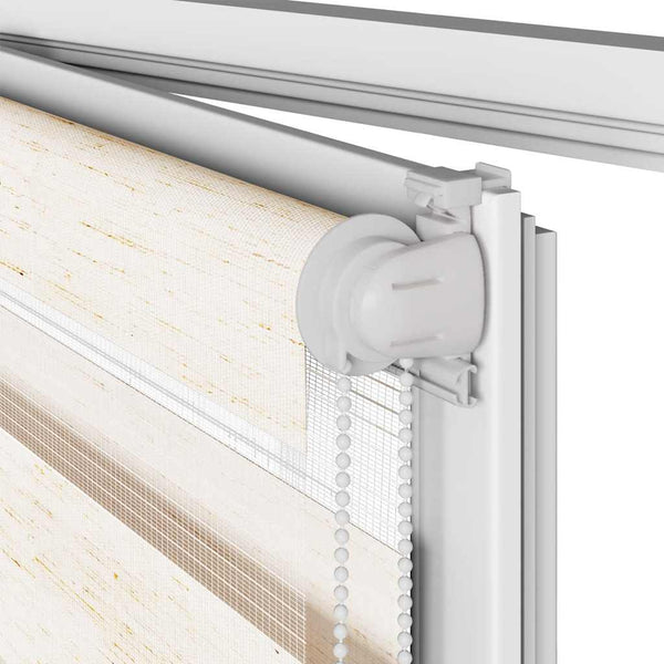 Doppelrollo Marmorbeige 45x230 cm