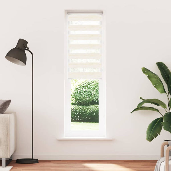 Doppelrollo Marmorbeige 65x230 cm