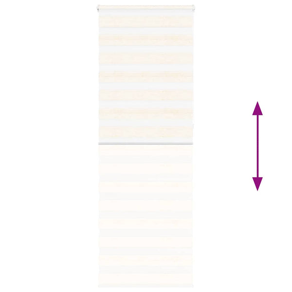 Doppelrollo Marmorbeige 75x230 cm