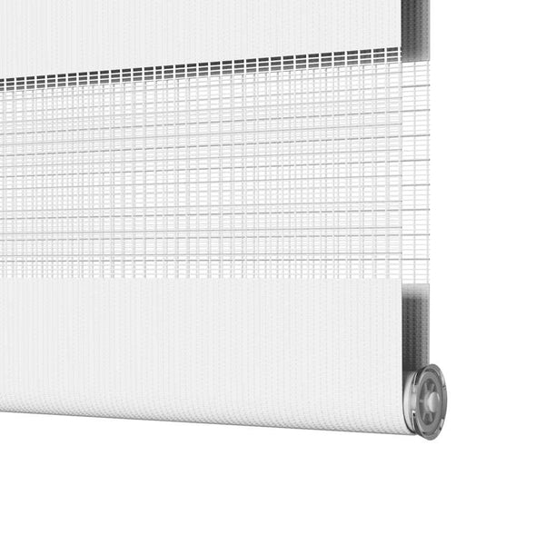 Doppelrollo Weiß 45x100 cm