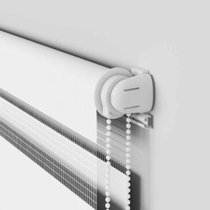 Doppelrollo Weiß 105x100 cm
