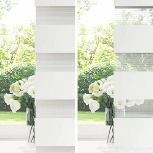 Doppelrollo Weiß 110x100 cm