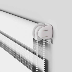 Doppelrollo Weiß 130x100 cm