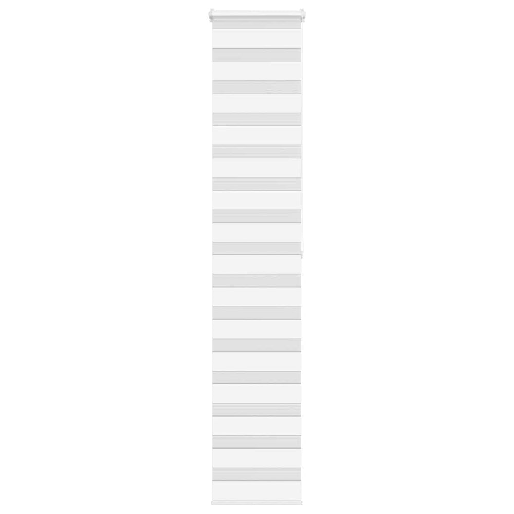 vidaXL Double Roller Blind White 40x200 cm Fabric Width 35.9 cm Polyester
