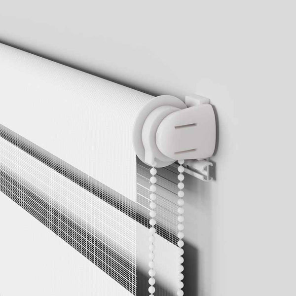 Doppelrollo Weiß 75x200 cm