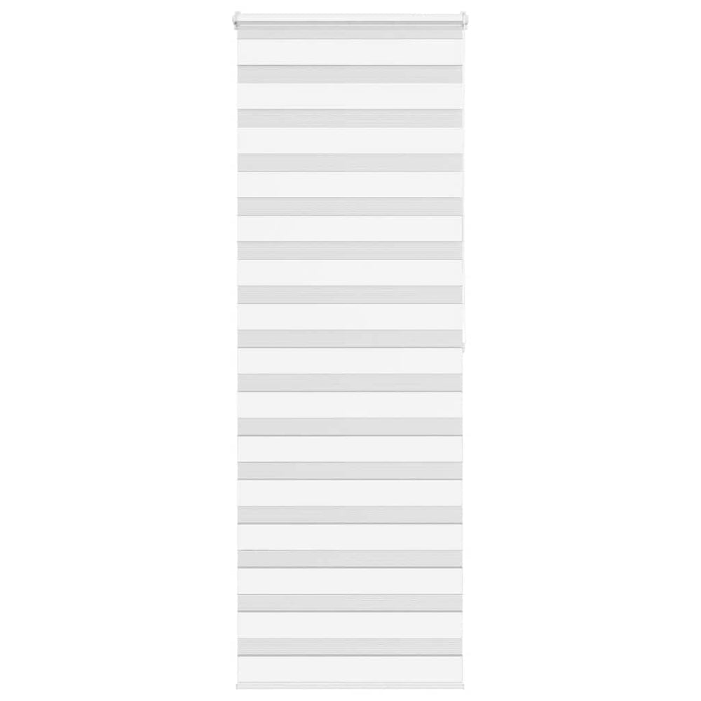 vidaXL Double Roller Blind White 85x200 cm Fabric Width 80.9 cm Polyester