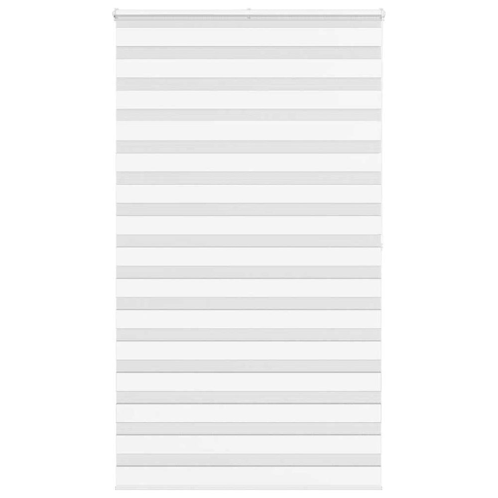 vidaXL Day/Night Roller Blind White 135x200 cm Fabric Width 130.9 cm Polyester
