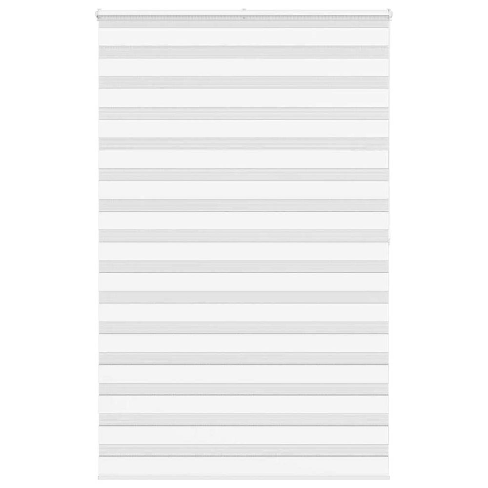 vidaXL Double Roller Blind White 145x200 cm Fabric Width 140.9 cm Polyester