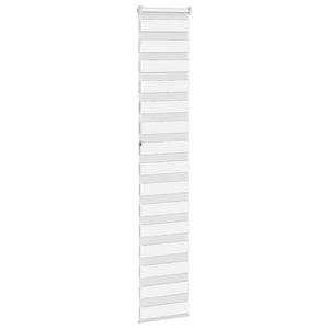 Doppelrollo Weiß 40x230 cm
