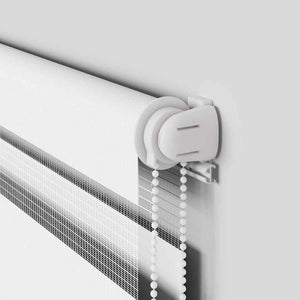 Doppelrollo Weiß 70x230 cm