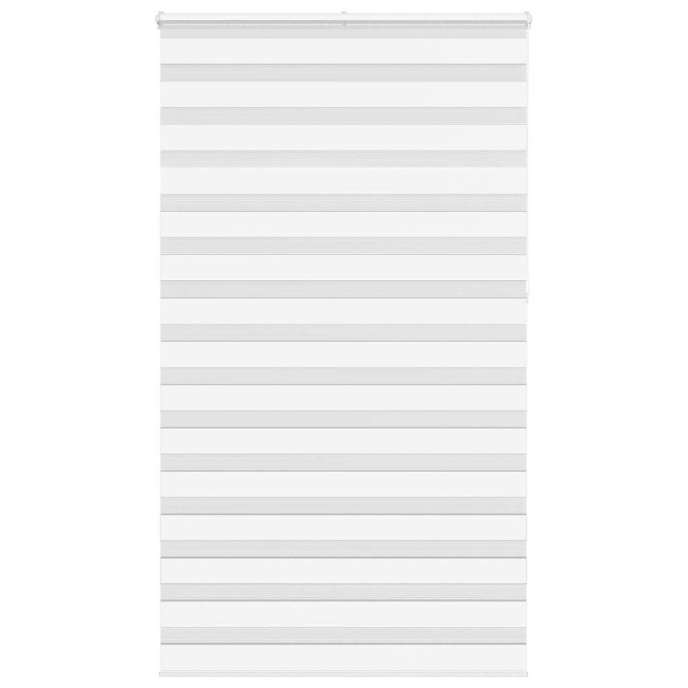 vidaXL Day/Night Roller Blind White 130x230 cm Fabric Width 125.9 cm Polyester